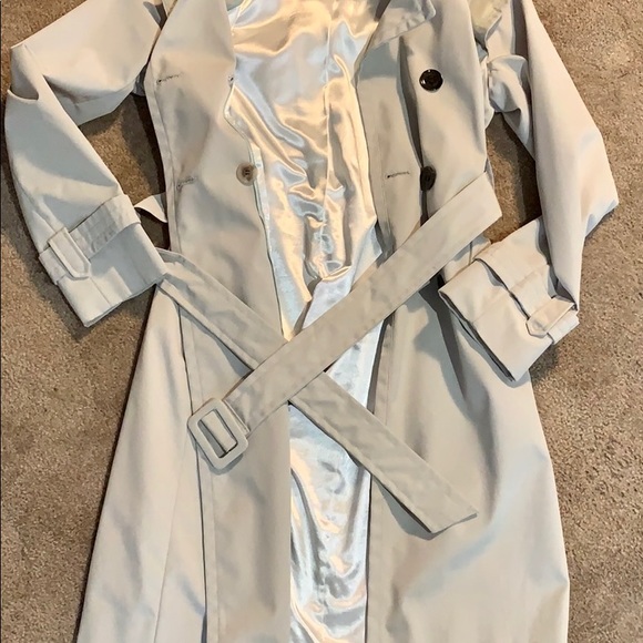 Women’s Calvin Klein Trench Coat Size P/S - Picture 6 of 8